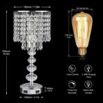 Acaxin Crystal Table Lamps for Bedroom Nightstand - Touch Bedside Lamps with Two... - Image 3
