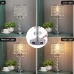Acaxin Crystal Table Lamps for Bedroom Nightstand - Touch Bedside Lamps with Two... - Image 5
