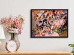 Wieco Art Framed Canvas Wall Art Composition VII, 1913 by Wassily Kandinsky Clas... - Image 5