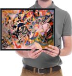 Wieco Art Framed Canvas Wall Art Composition VII, 1913 by Wassily Kandinsky Clas... - Image 6