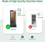 LONGRUN 48" Indoor Waterfall with App-Controlled RGB Lights, Elegant Floor Fount... - Image 4