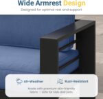Wisteria Lane Aluminum Patio Furniture Set, 7 Seats Metal Outdoor Furniture Set ... - Image 5