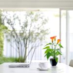 Beebel Artificial Flower Plants Calla Lily Faux Small Potted Plant with Black Po... - Image 5