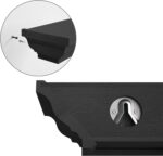 SRIWATANA Black Floating Shelves, Solid Wood Storage Wall Shelves Set of 4 Displ... - Image 5
