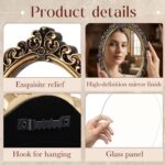 Wonderjune 8 Pcs Vintage Picture Frames with Gold Mirror Bird Sculpture Antique ... - Image 4