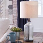 Signature Design by Ashley Bandile Modern Farmhouse 22.5" Seeded Glass Table Lam... - Image 3