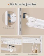 SONGMICS HOME Closet System, Closet Insert Organizer, 4-6 ft, Adjustable Metal S... - Image 6