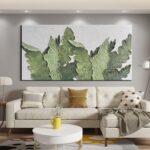 YaSheng Art-Canvas Wall Art with 3D Hand Painted Textured Modern Large Oil Paint... - Image 3