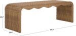 SAFAVIEH Couture Outdoor Patio Furniture Collection - Lynsee Natural Wicker Pati... - Image 4