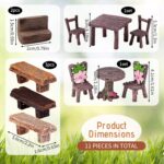 11PCS Fairy Garden Furniture Set, Fairy Garden Accessories, Fairy Garden Suitabl... - Image 3