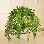 CATTREE Artificial Weeping Willow, Plastic Plants Greenery Leaves Fake Hanging V... - Image 7