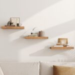 RALGEND Floating Shelves for Wall, 1.5" Thick Wall Shelf Set of 3 with Invisible... - Image 6