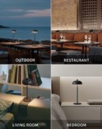 Cordless LED 12" Small Table Lamps Set of 2, Modern Portable Desk Lamp, 3 Color ... - Image 7