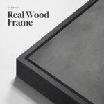 Framed Black and White Abstract Wall Art for Living Room, Large Set of 2 Minimal... - Image 6