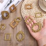 Ouligay 12PCS Vintage Mini Picture Frames 1x1 Inch Small Gold Frames Tiny Antiqu... - Image 4