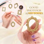 Ouligay 12PCS Vintage Mini Picture Frames 1x1 Inch Small Gold Frames Tiny Antiqu... - Image 6