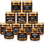 12-Pack Amber Jar Scented Candles, 3.5oz, Natural Soy Wax and Premium Essential ... - Image 3