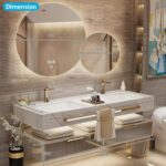 Luxurious Bathroom Vanities - Smart Mirror with LED Light | Golden Luxury Access... - Image 3