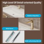 Luxurious Bathroom Vanities - Smart Mirror with LED Light | Golden Luxury Access... - Image 5