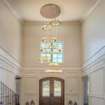 Foyer Chandeliers for High Ceilings, 7-Ring, 158", Luxury Modern Large Crystal H... - Image 4