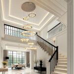 Foyer Chandeliers for High Ceilings, 7-Ring, 158", Luxury Modern Large Crystal H... - Image 9
