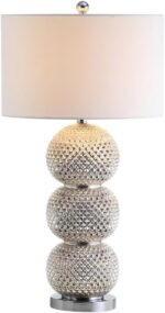 SAFAVIEH Lighting Collection Darcia Chrome 31-inch Bedroom Living Room Home Offi... - Image 5