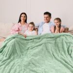 Bcareself Faux Fur Throw Blanket Ultra Soft Plush Fluffy Blanket for Couch, Bed,... - Image 5