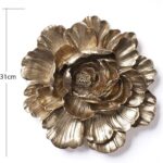 HAUCOZE Floral Wall Decor Art Wall Sculpture Flower Statue Modern Home Decoratio... - Image 3