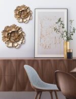 HAUCOZE Floral Wall Decor Art Wall Sculpture Flower Statue Modern Home Decoratio... - Image 6