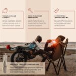 CHAMA Vaquero Chair & Travel Bag - Slate and Bone- Beautiful Outdoor Wood and Ca... - Image 5