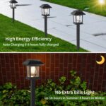 Greluna Solar Lights Outdoor,12 Pack 3000K Waterproof Auto On/Off Solar Pathway ... - Image 4