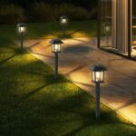 Greluna Solar Lights Outdoor,12 Pack 3000K Waterproof Auto On/Off Solar Pathway ... - Image 8