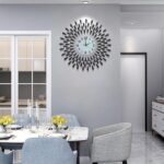 Large Wall Clock Non-Ticking Silent Modern Metal Big Clocks Decorative Wall Cloc... - Image 5