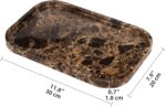 Marble Bathroom Vanity Tray, Natural Marble Home Kitchen Table Tray, Stone Decor... - Image 3