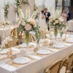 WDF 60pcs White and Gold Plastic Plates - Baroque White With Gold of 30 Heavy Du... - Image 4