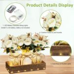 HOMECOR Mason Jar Centerpiece Table Decor for Dining Room - Table Decorations wi... - Image 5