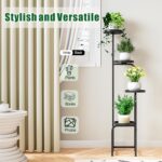INGIORDAR Plant Stand Indoor Outdoor 4 Tier Metal Plant Shelf for Multiple Plant... - Image 4