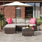 GAOMON 5-Piece All-Weather Patio Furniture Set, Convertible Outdoor Sectional So... - Image 4