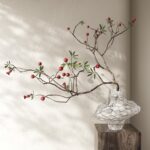 Luxury Clear Glass Vase, 6.5 Inch Unique Wavy Flower Vase, Modern Heavyweight De... - Image 4