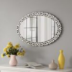 SHYFOY Oval Wall Mirrors Decorative, 23.6x35.4 Ornate Accent Mirror Crystal Fram... - Image 3