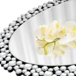 SHYFOY Oval Wall Mirrors Decorative, 23.6x35.4 Ornate Accent Mirror Crystal Fram... - Image 5