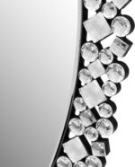 SHYFOY Oval Wall Mirrors Decorative, 23.6x35.4 Ornate Accent Mirror Crystal Fram... - Image 6