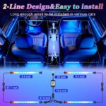 iFunyLED Smart Car Interior LED Lights with App Control, RGB Lights with DIY Mod... - Image 4