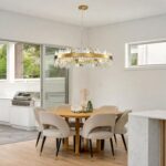 36-Inch Gold Modern Crystal Chandelier, 18 Lights, Large Round 2-Tier K9 Crystal... - Image 3