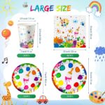 122 Pcs Art Paint Party Decorations Sip and Art Party Supplies, Artist Paint Pla... - Image 3