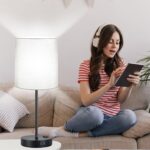 Lynnoland Set of 2 Touch Control Table Lamps with 2 USB & AC Outlet, 3-Way Dimma... - Image 7
