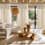 NICETOWN Natural Thick Linen Curtains 96 Inches Long for Living Room 2 Panels Se... - Image 3