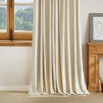 NICETOWN Natural Thick Linen Curtains 96 Inches Long for Living Room 2 Panels Se... - Image 4