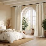 NICETOWN Natural Thick Linen Curtains 96 Inches Long for Living Room 2 Panels Se... - Image 9