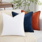 decorUhome Chenille Soft Cozy Throw Pillow Covers 20x20 Set of 2, Modern Farmhou... - Image 6